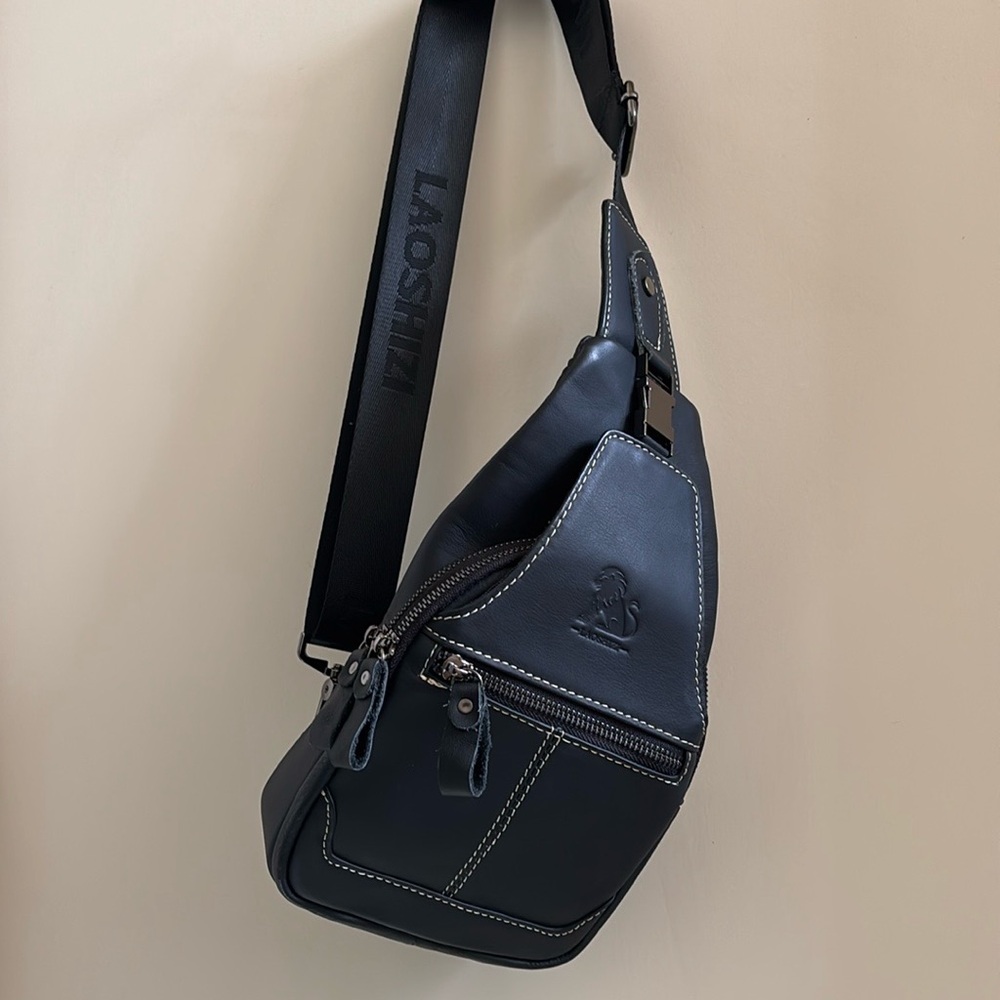 Men's Black Belt Bag